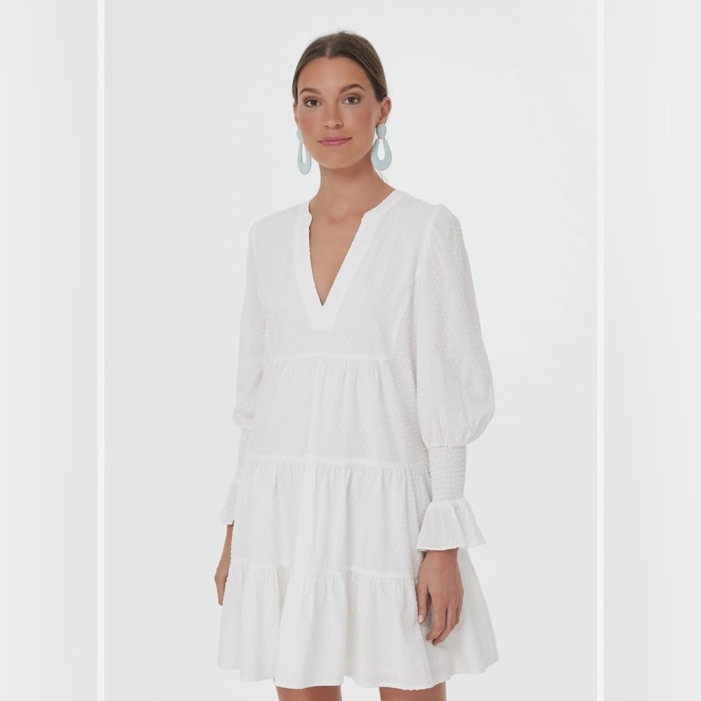 Pommander Place White Swiss Dot Kenzo Dress - Tuckernuck - size M